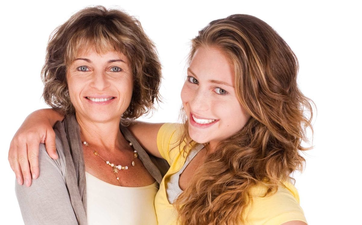 mother and daughter dental implant patients